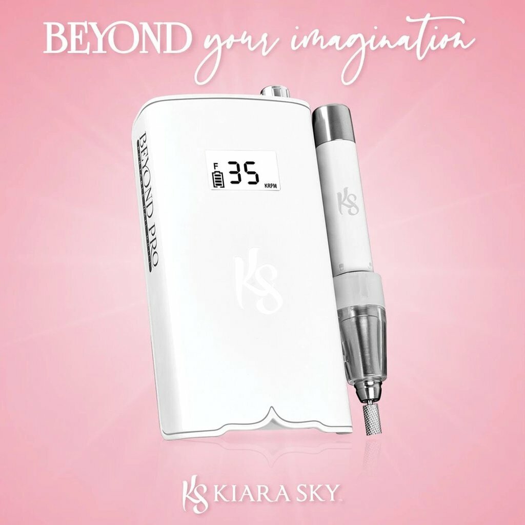 Kiara Sky – Beyond PRO Portable Nail Drill – White Color Brand New Sealed