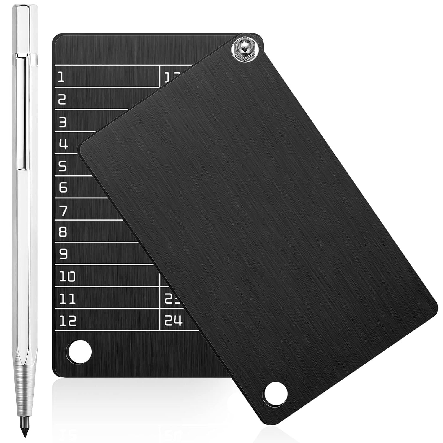 Hotop Crypto Wallets Set - Black Color - Metal Pen Included - Crypto Storage