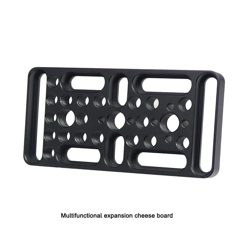Cheese Plate Camera Mounting Plate with 1/4"& 3/8" Universal Positioning Hole...