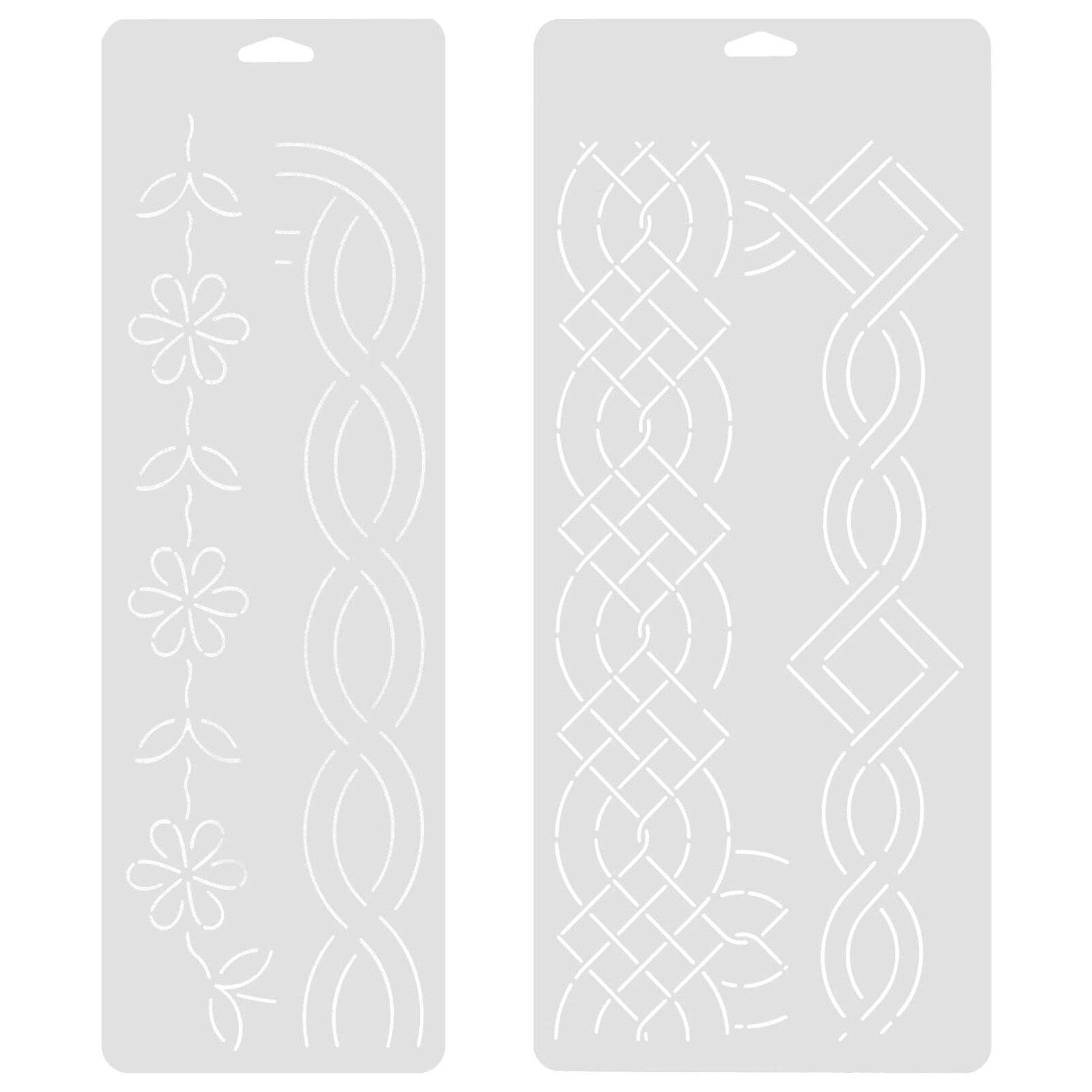 Clothing Quilting Template 2Pcs Quilting Template Plastic Sewing Patchwork Qu...