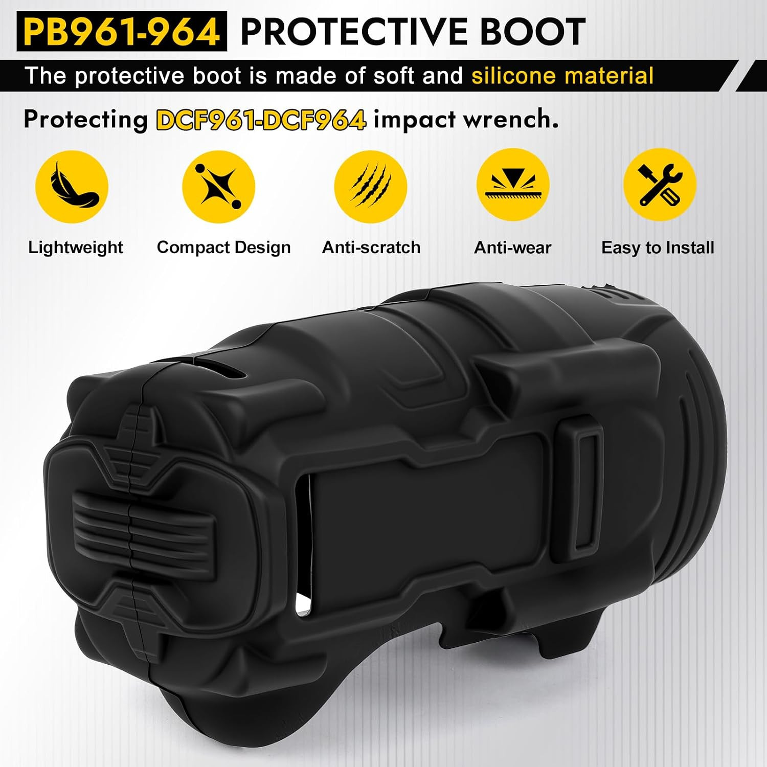 Upgraded DCF961 DCF964 Protective Rubber Boot for 20V MAX DCF961, DCF964