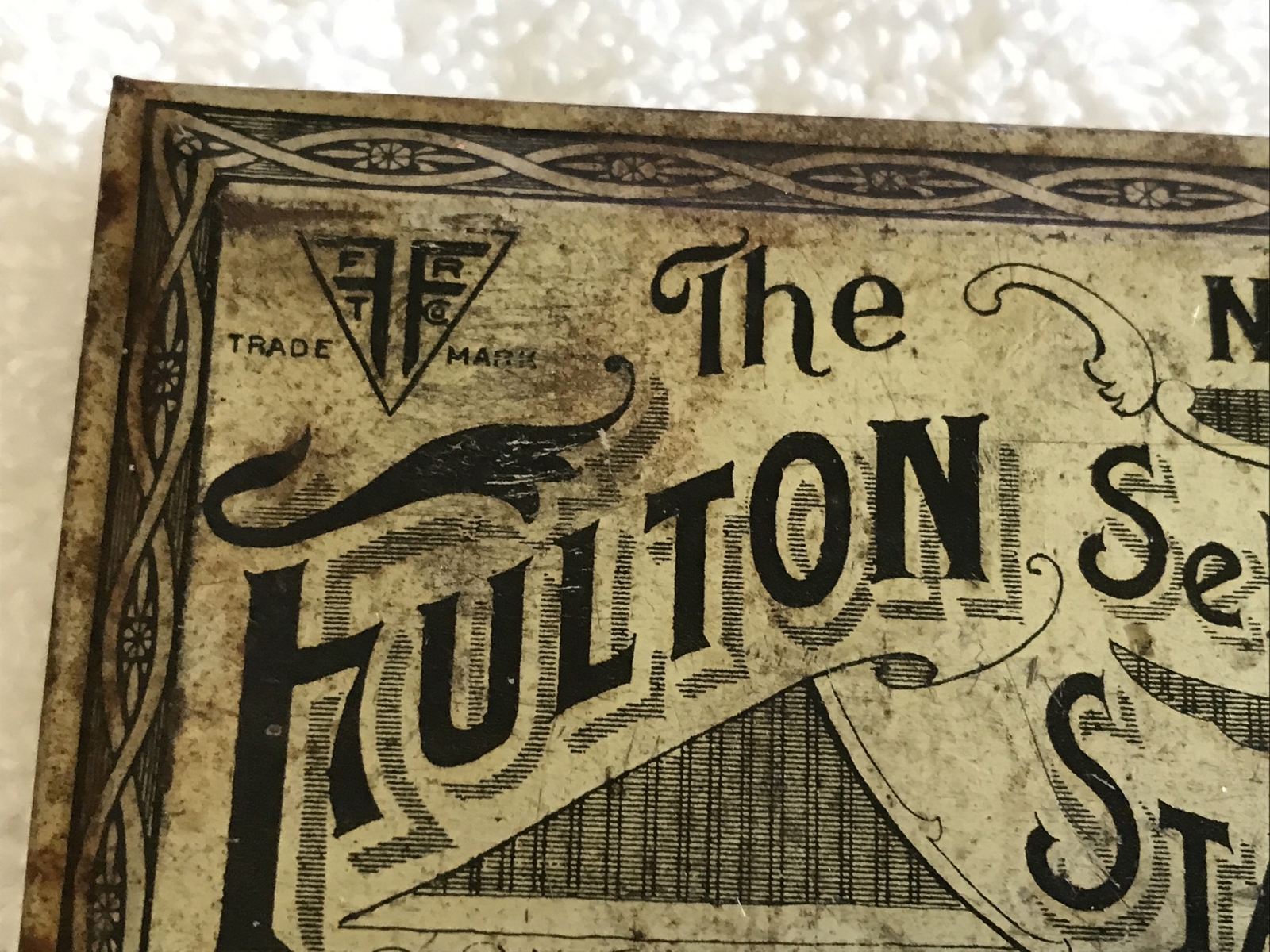 FULTON VINTAGE STAMP PAD NO. 1 , SELF INKING