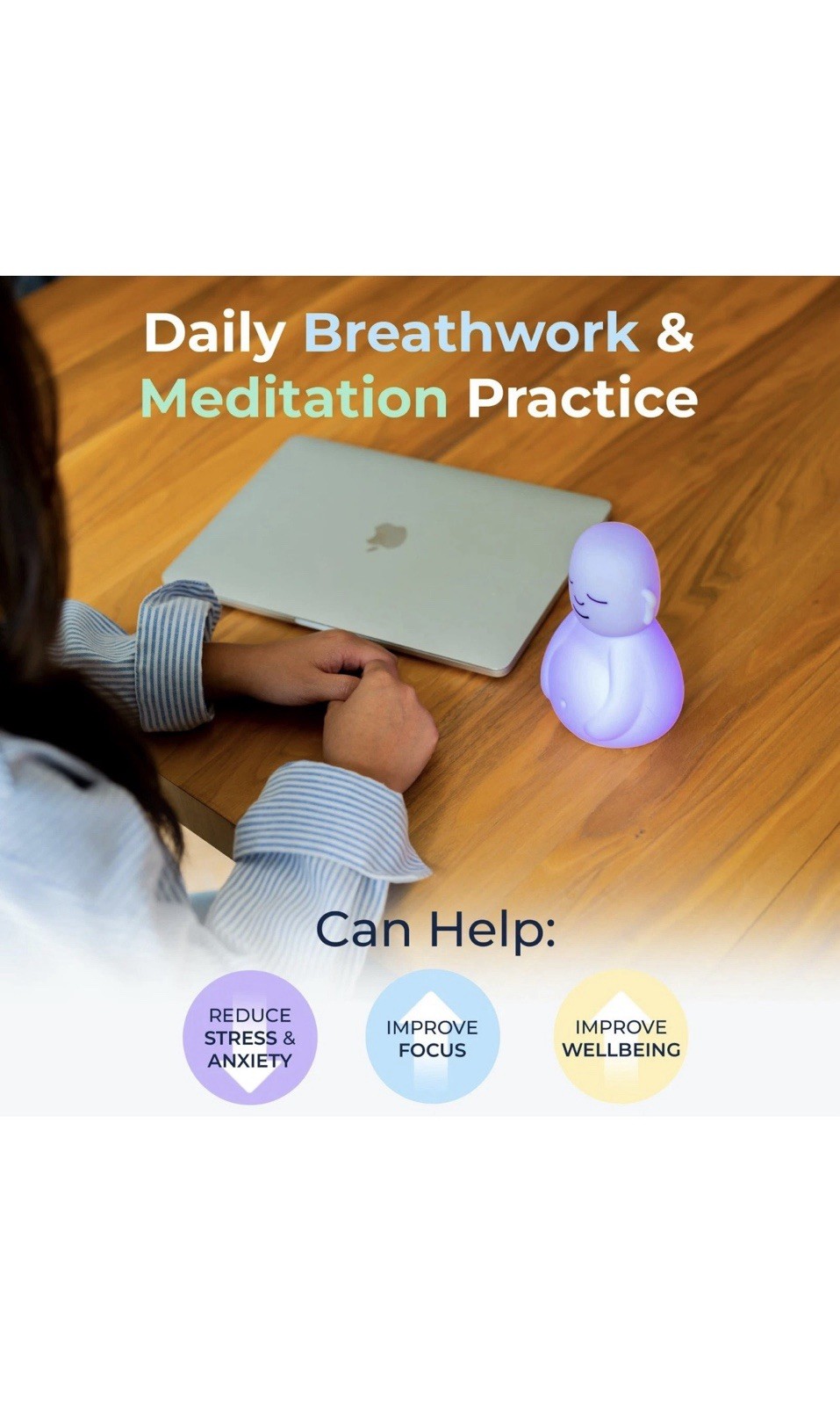 Mindsight 'Original Breathing Buddha' Guided Visual Buddha, Multicolor