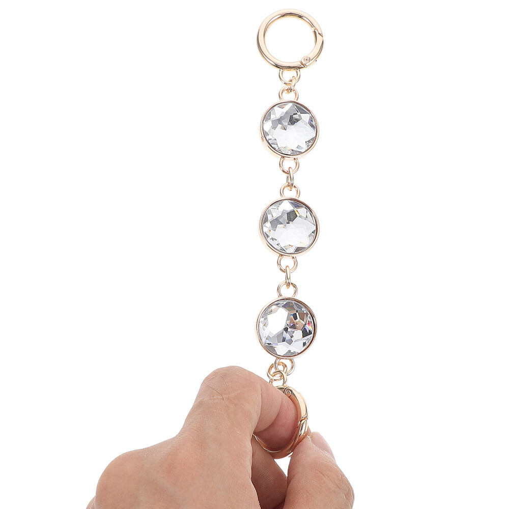 Crystal Chain Shoulder Strap Purse Extender Chains Thick for Making Bag
