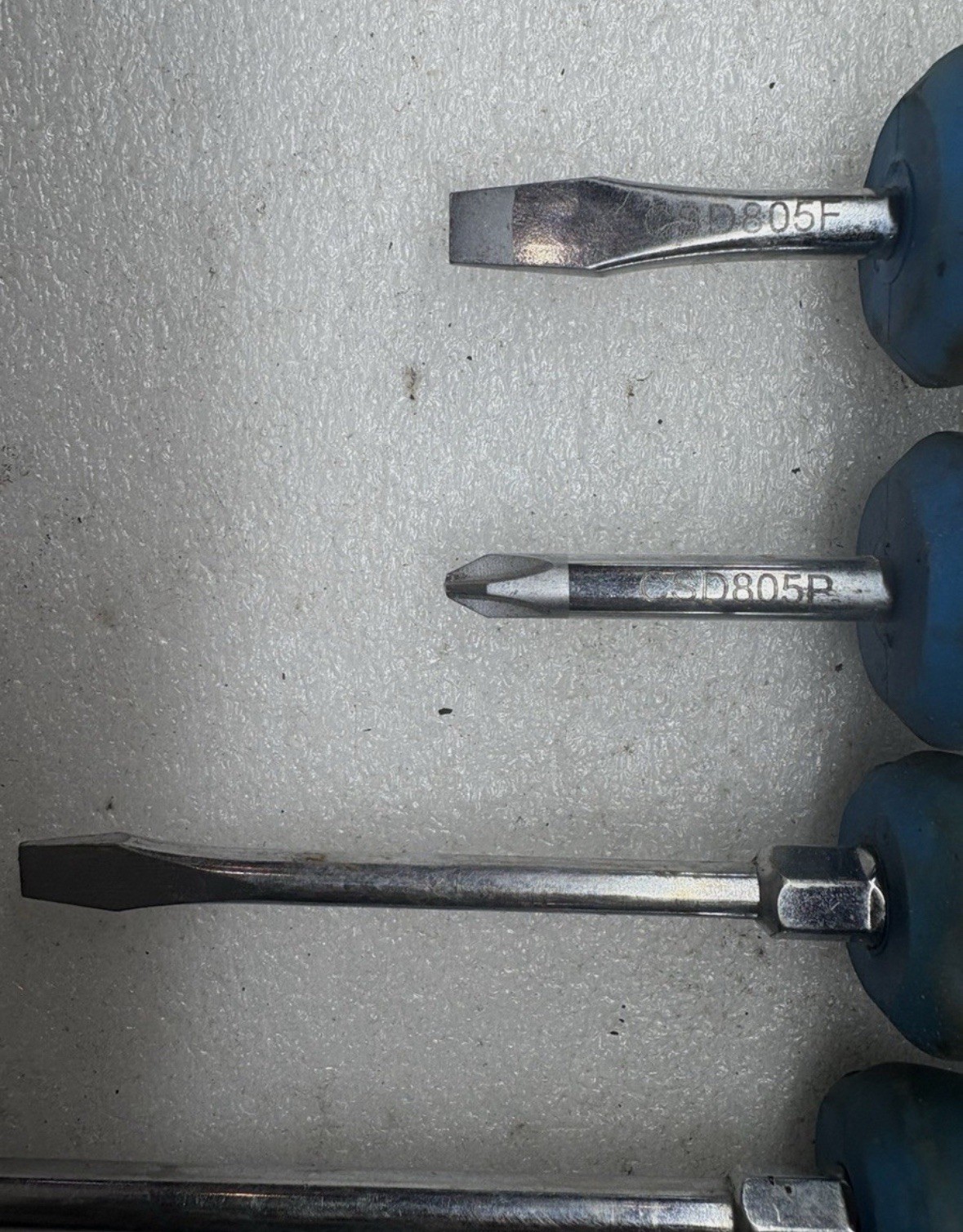 Cornwell Blue Handle Screwdriver Set