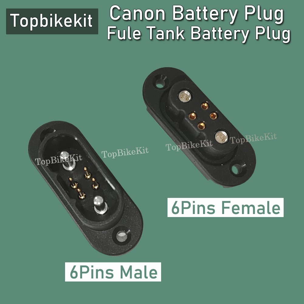 Ebike Battery 6pins Plug connector Male/Female for Shanshan Fule Tank Battery