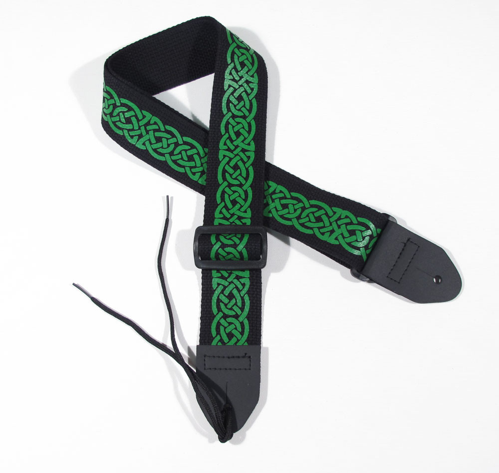 Celtic Guitar strap with Celtic Knot #1 in many different color combinations