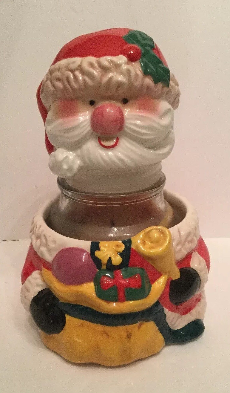 Our America SMALL SANTA Candle Critter Christmas Presents NWT