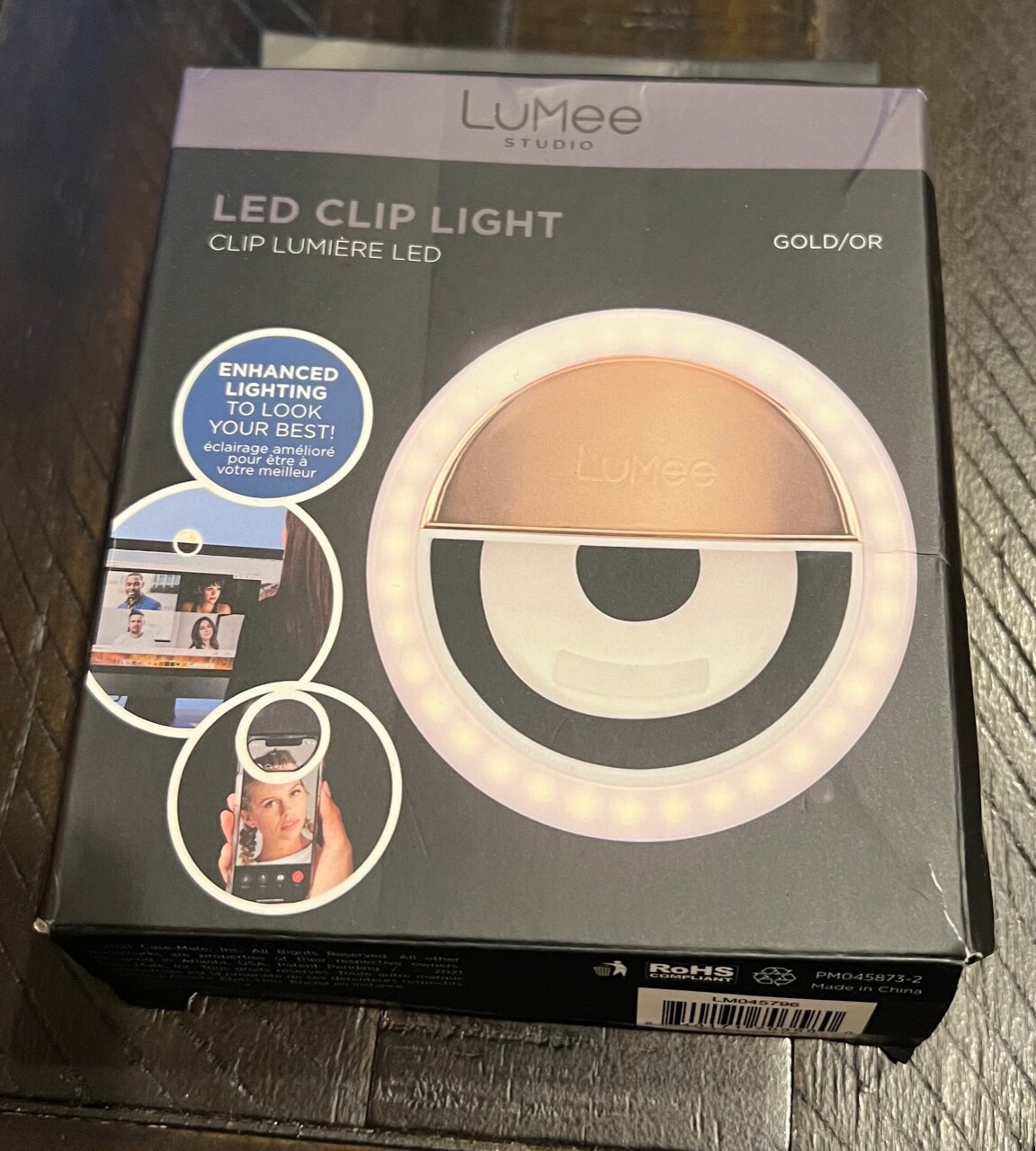 LuMee x Case-Mate Selfie Studio Clip Light For Most Smartphones Tablets Laptops