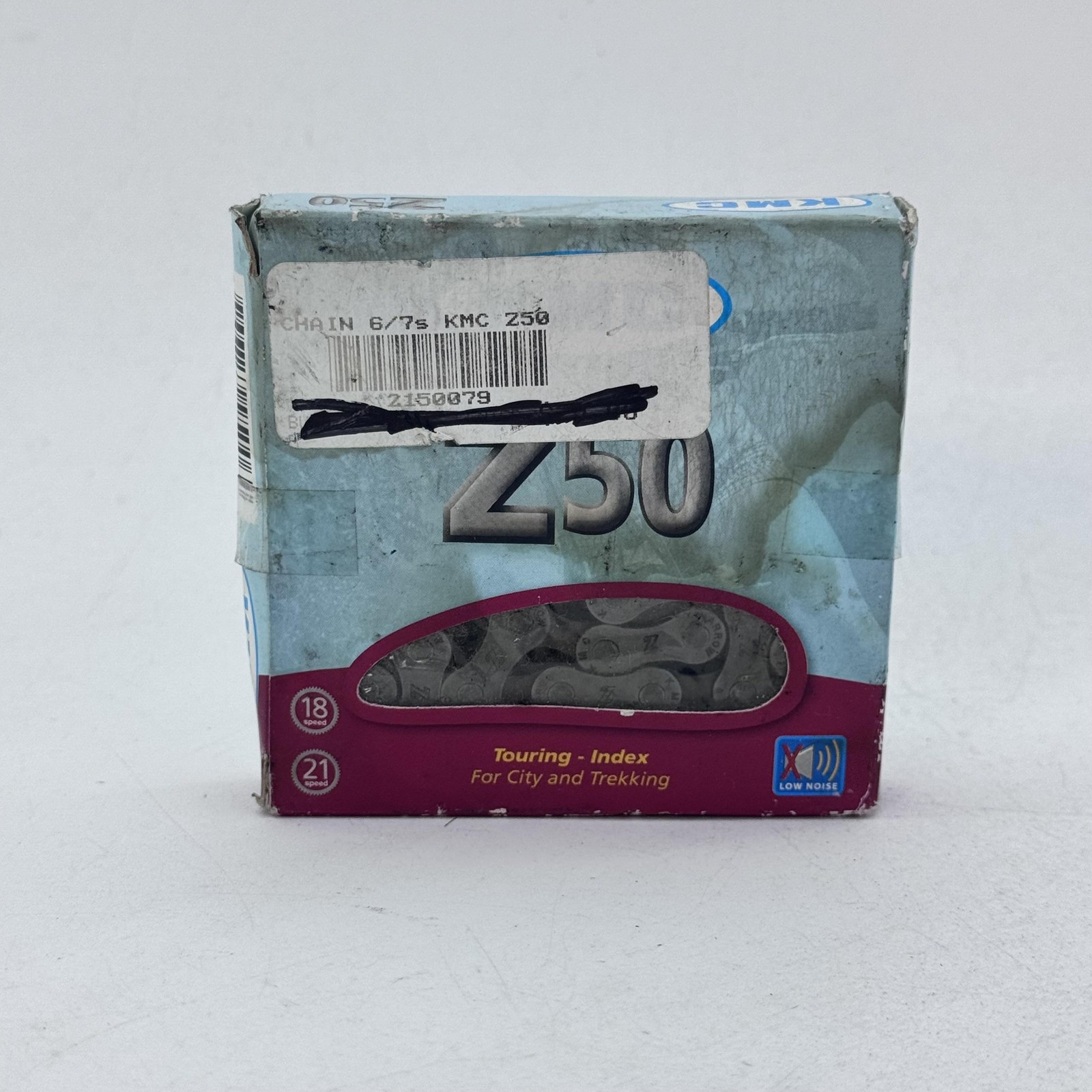 KMC Z50 Bicycle Chain 6 7 Speed 1/2 X 3/32 116 Links Gray Brown Touring City A52