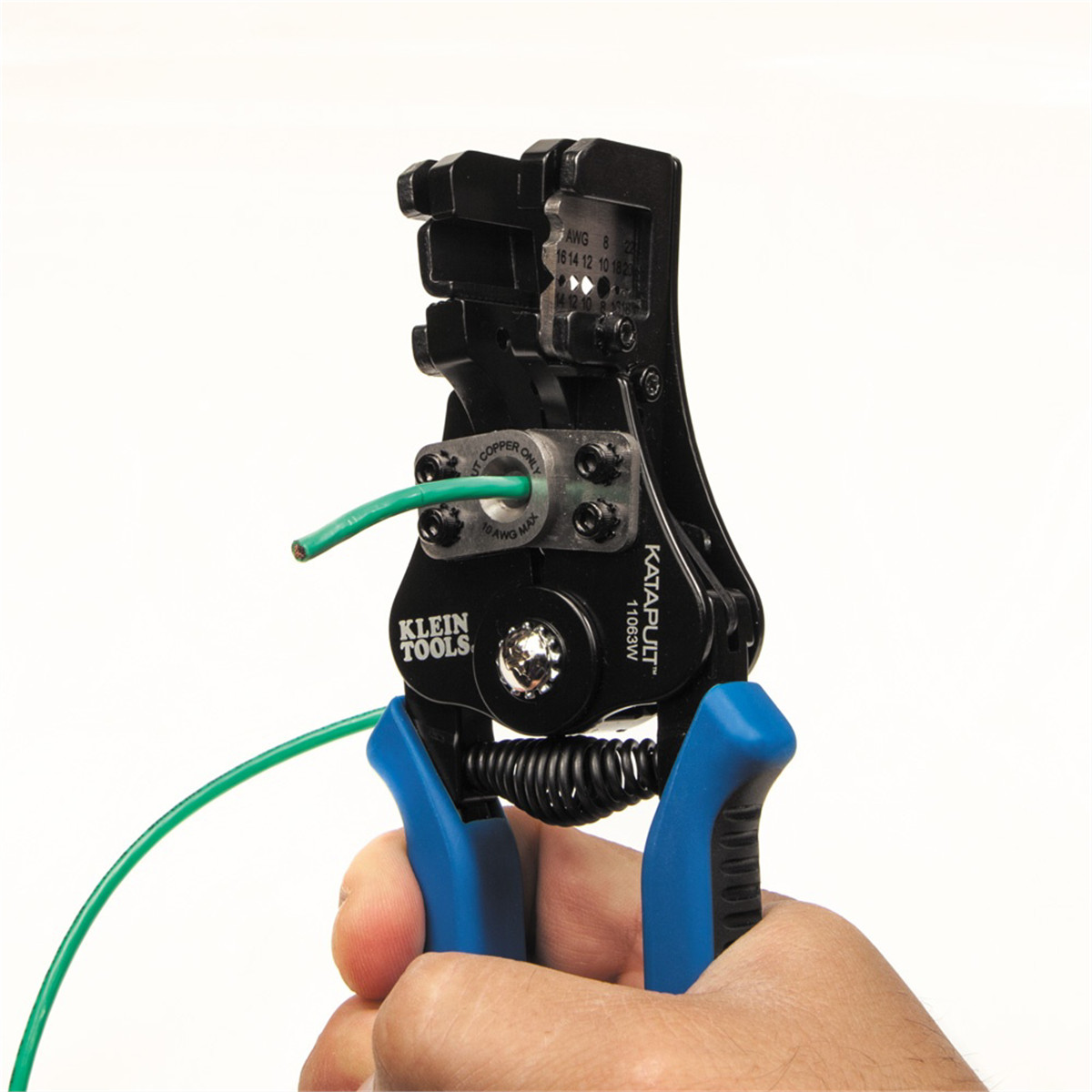 Klein Tools Katapult Wire Stripper and Cutter for Solid and Stranded Wire