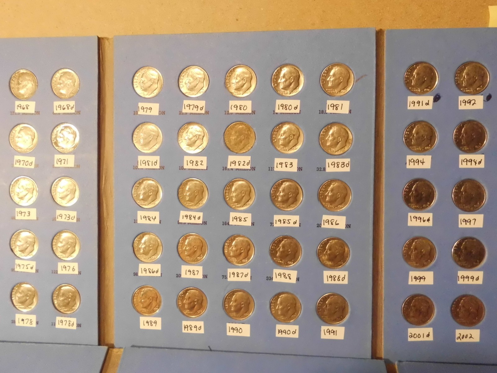 ROOSEVELT DIME COMPLETE 1965 - 2026 COMPLETE P&D SET #OCP282