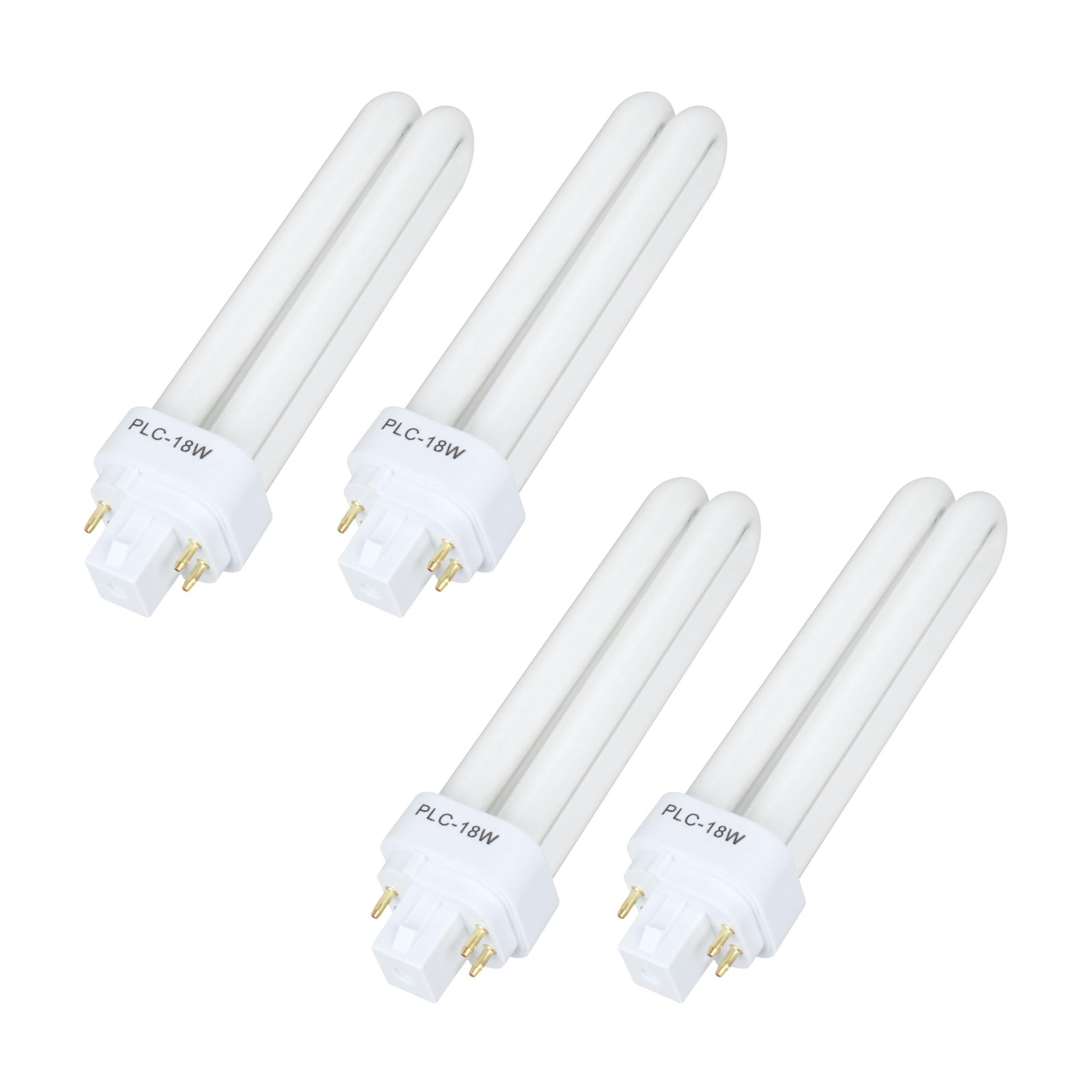 FDS18E35/4 CFL Light Bulbs for Panasonic, 4 Pin G24Q-2 Base 18W 3500K Double Tub