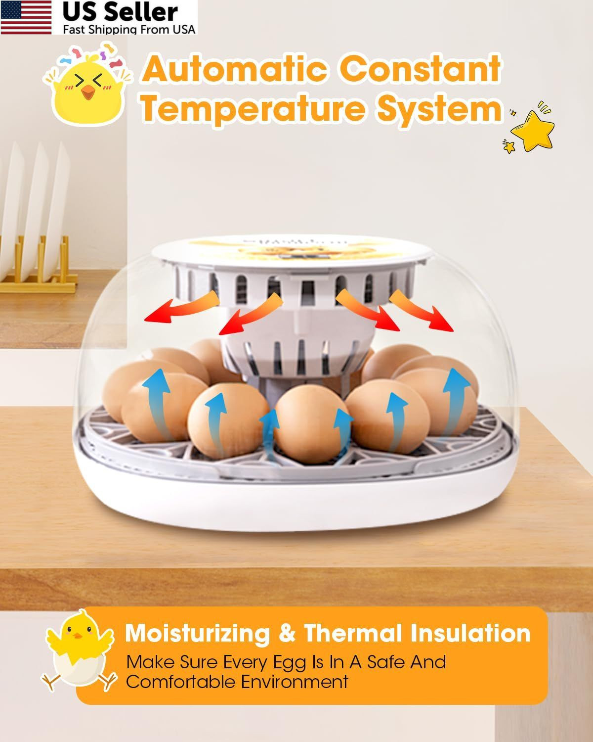 Incubators for Hatching Eggs, Chicken Waterer Cups, Automatic Egg White