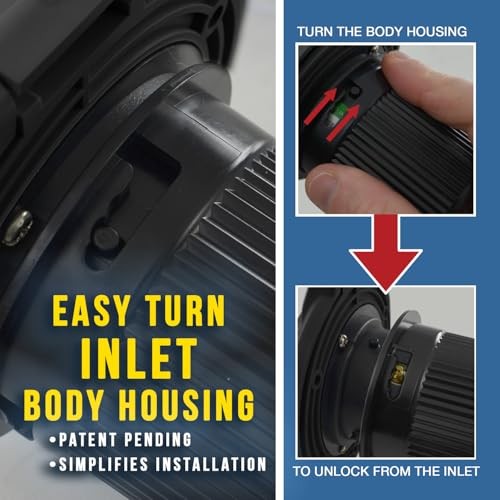 30 Amp 125 Volt RV Marine Power Inlet - Black