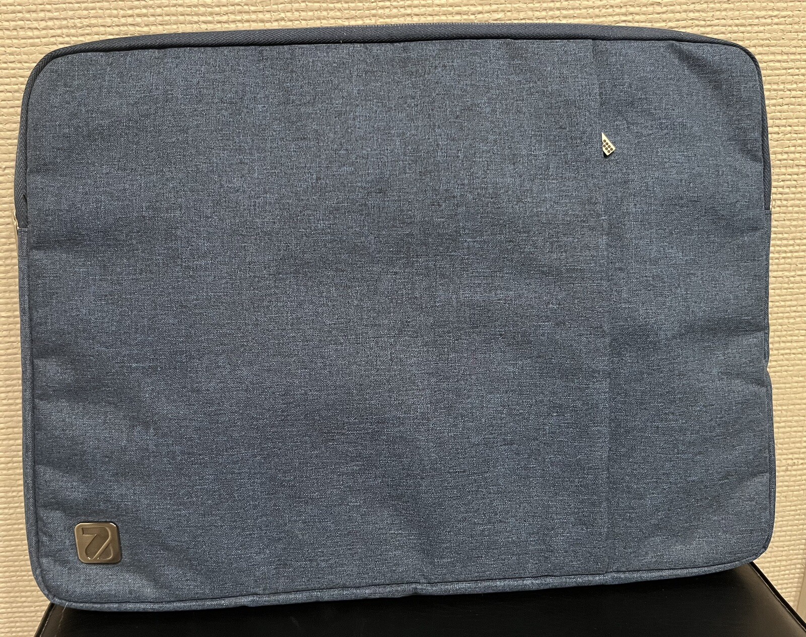 NiDoo Large Laptop Zippered Soft Case (16" x 12") Blue Canvas Velvet Interior