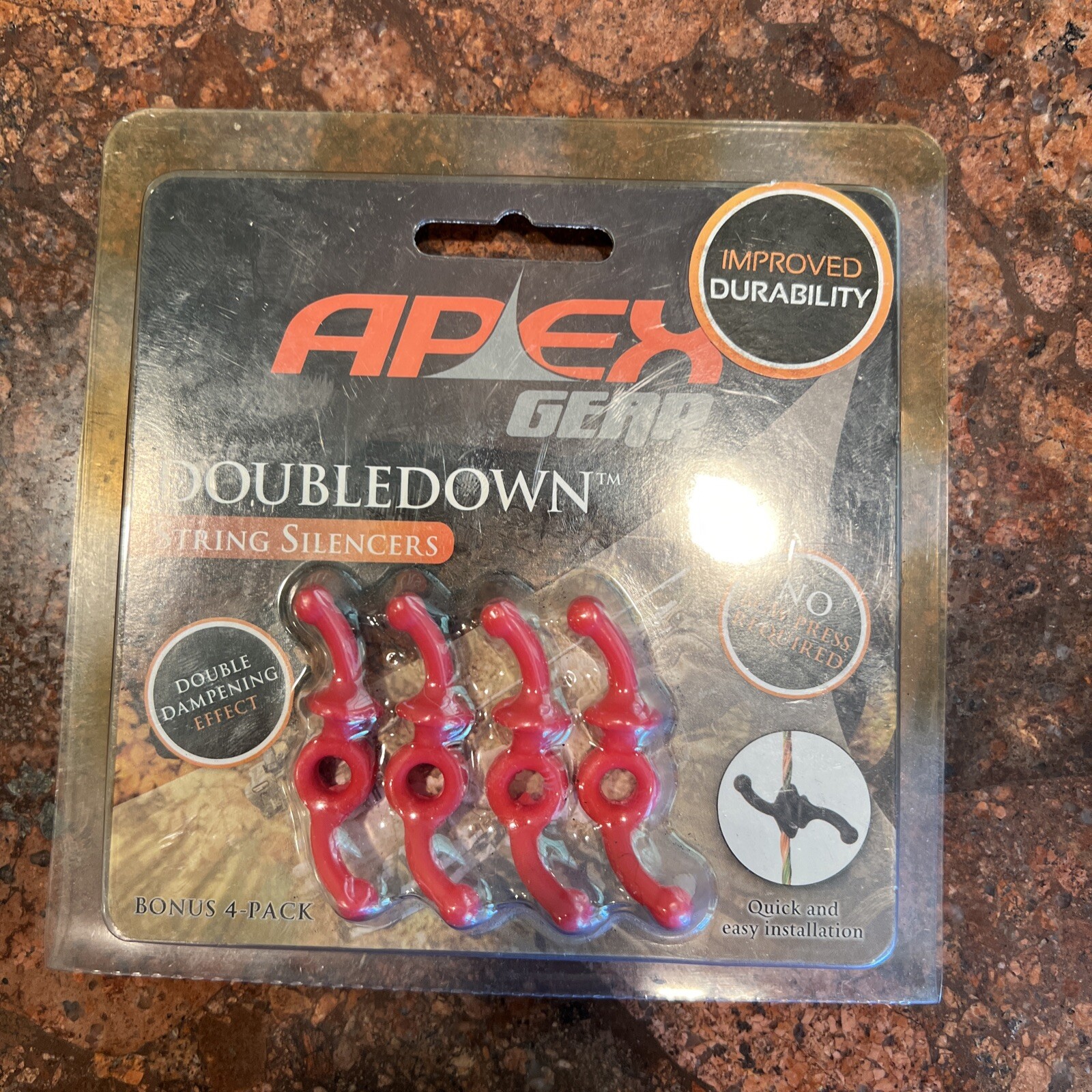 Apex Gear DoubleDown String Silencers Red 4 Pack Brand New Free Shipping