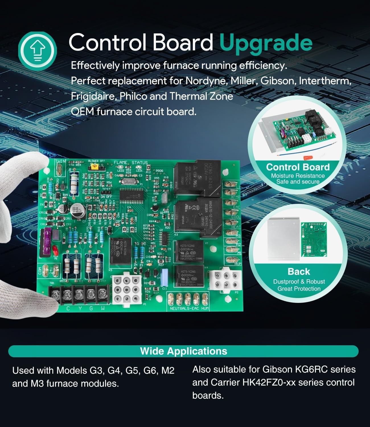 Nordyne 903106 Replacement Control Board with 100% OEM Functionality Guaranteed