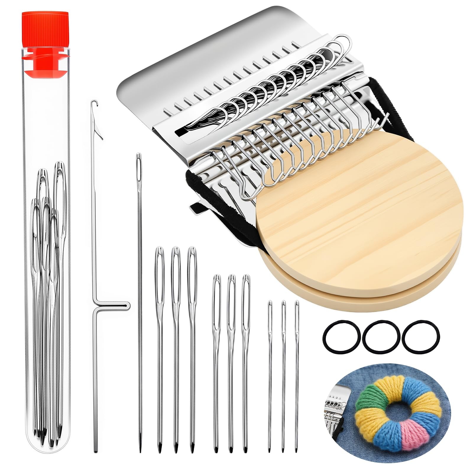 PatchMaker 2.0 Kit, Mini Portable Patch Darning Looms Kit, Patchwork Weaving ...