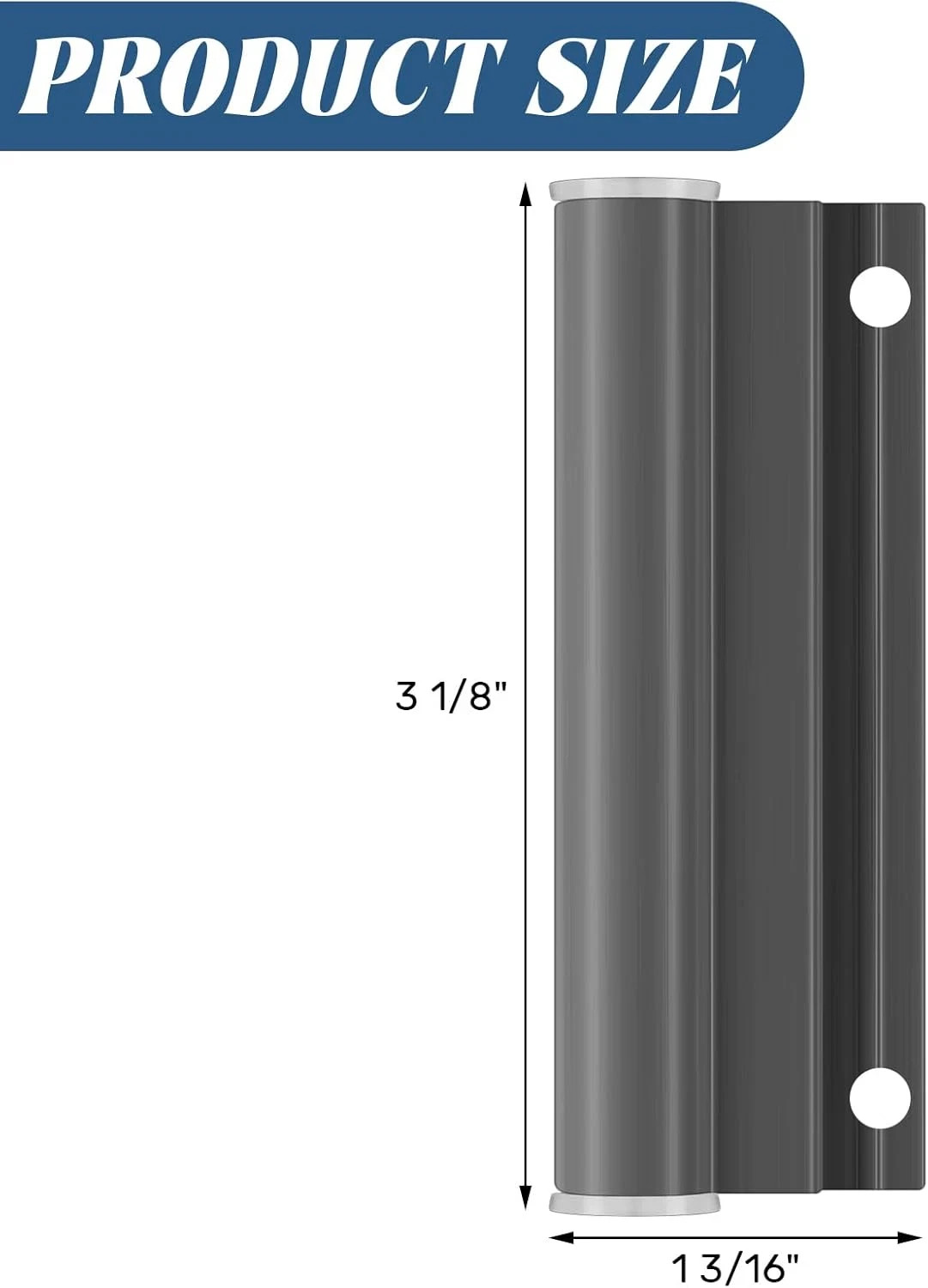 2 Sets Hinge Leaf for Screen Doors Gray Upper Storm Aluminum Door Replacement Pa