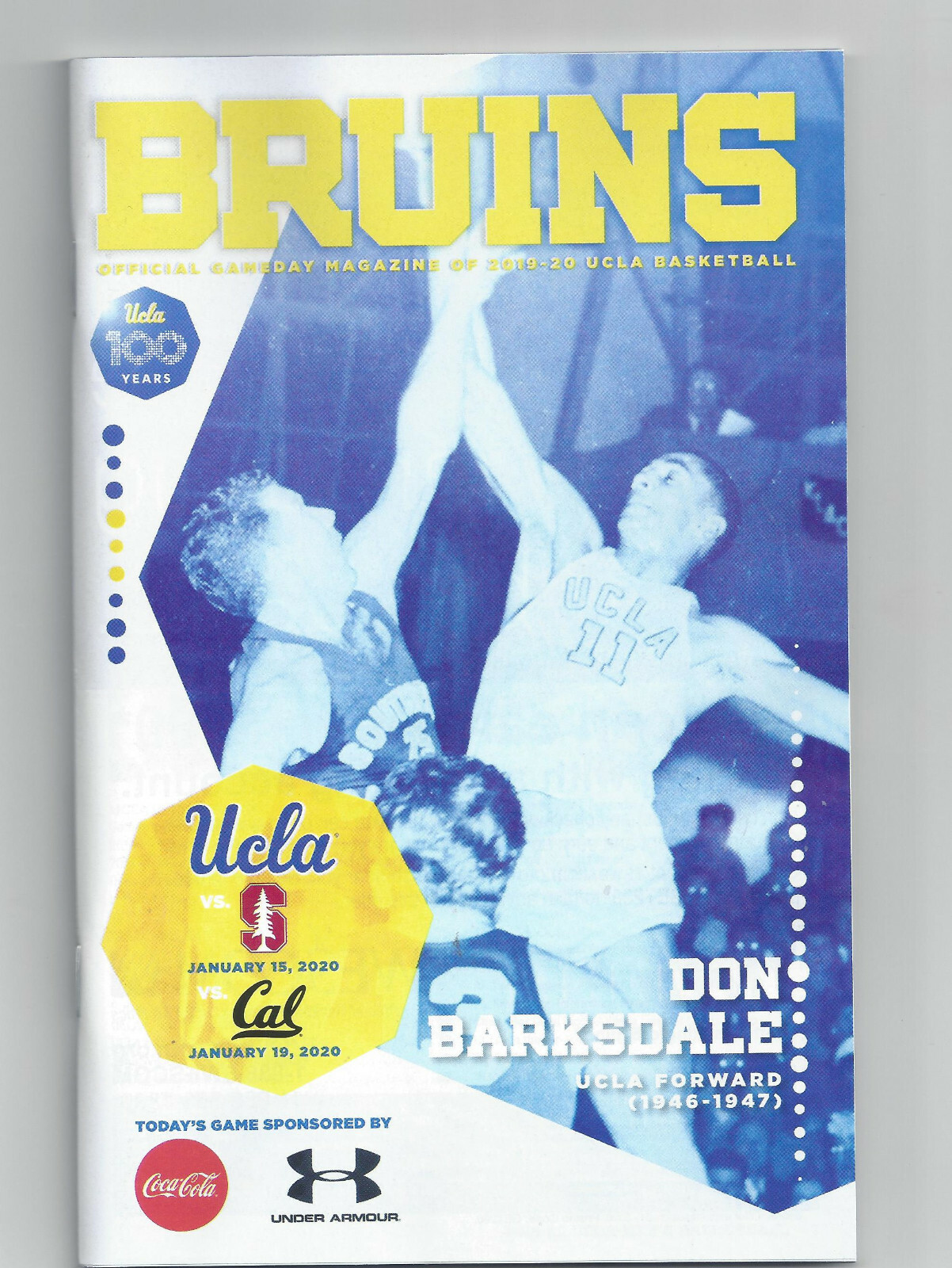 2019-20 UCLA Bruins Basketball Gameday Program (Jan 15 and Jan 19, 2020)