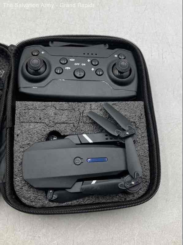 Black Foldable Remote Control Quadcopter Drone With Storage Case