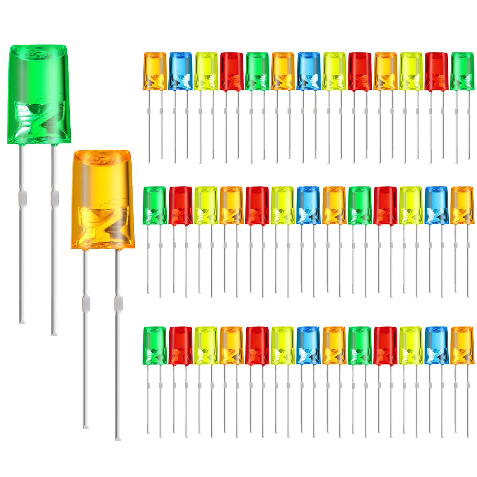 Mudder 120 Pcs Valentine LED 5mm String Light Pack of 120, Multicolor
