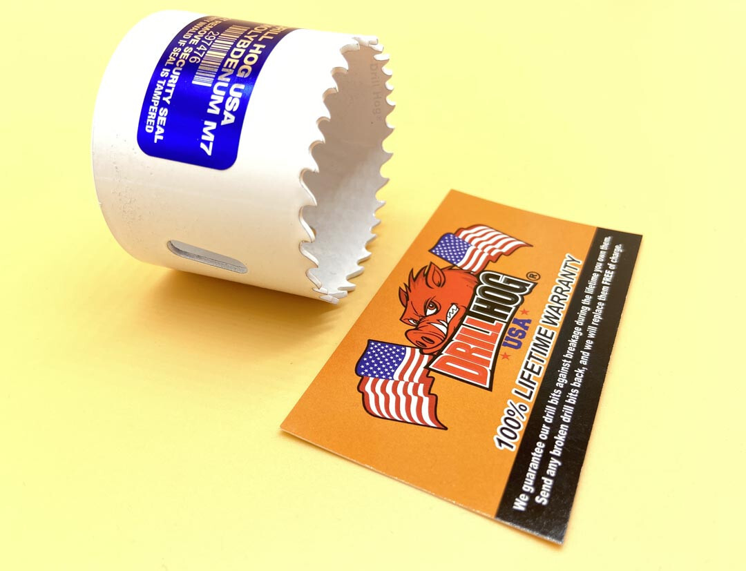 2-3/8" Hole Saw 2-3/8 Hole Cutter HI-Molybdenum M7 Drill Hog Lifetime Warranty