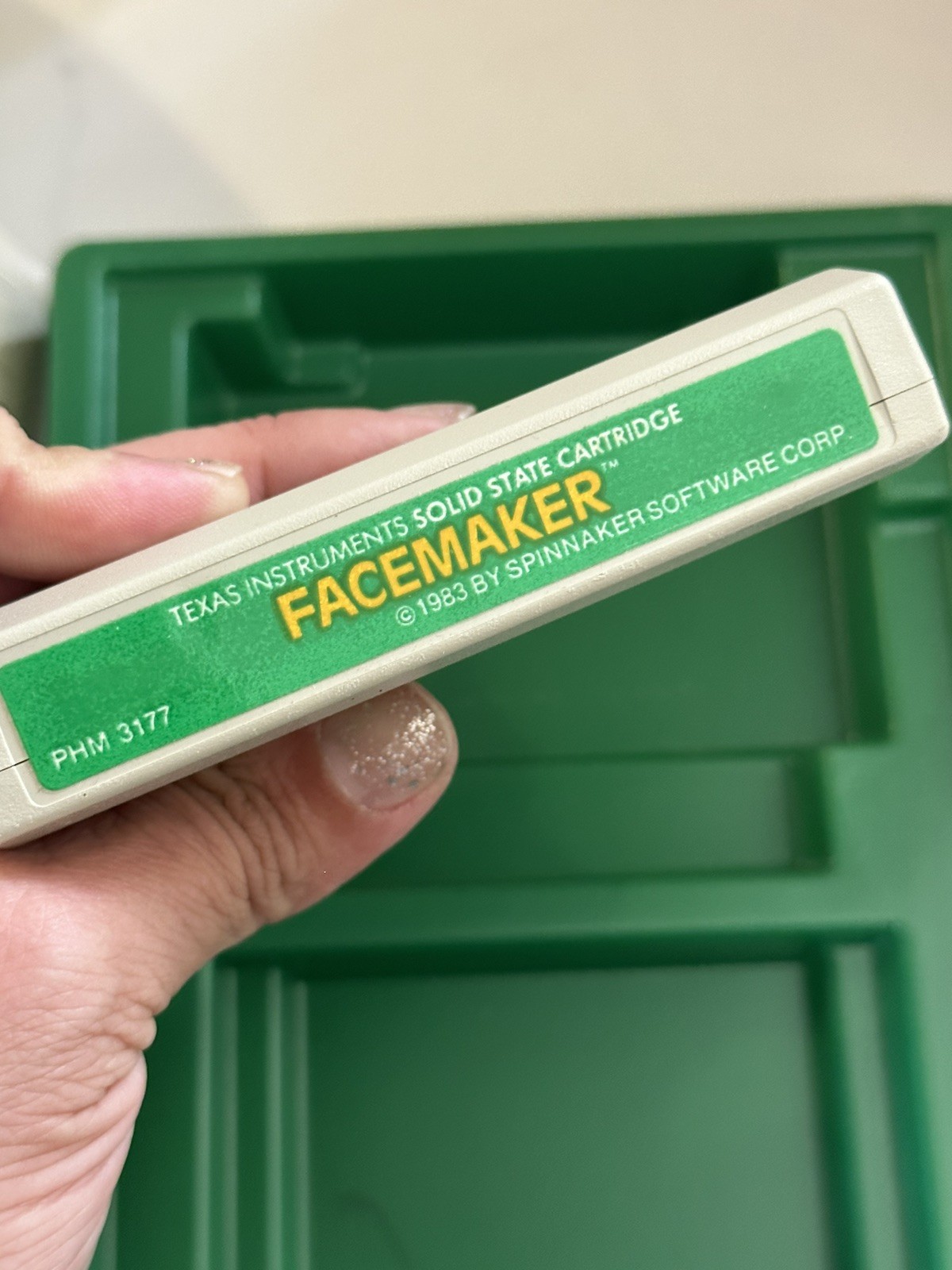Texas Instruments FACEMAKER Solid State Cartridge (1983) For TI-99/4A Home Comp