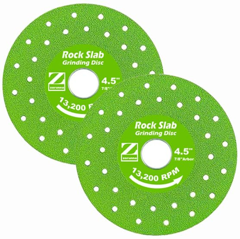 4.5 Rock Slab Grinding Disc, 1.2 Diamond Ultra Width Tile Blade 7/8 Arbor, 2 ...