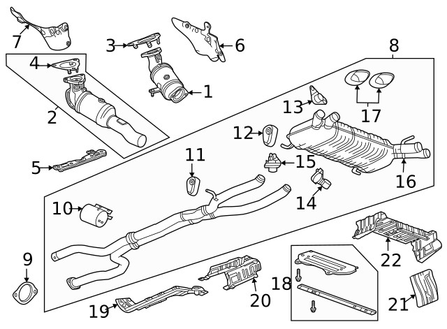 Genuine GM Tailpipe Extension Clamp 84612124