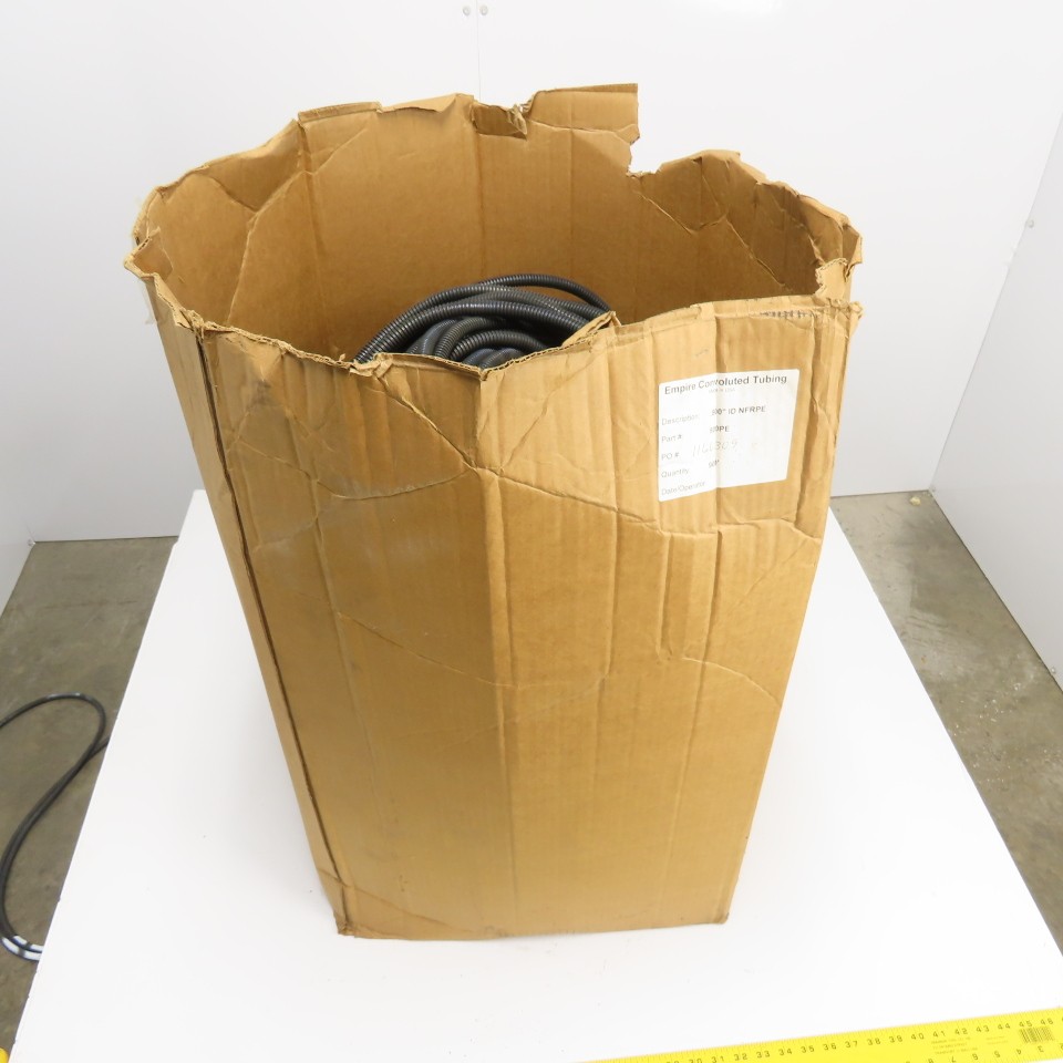 500PE .500"ID NFRPE Split Wire Loom Conduit Empire Convoluted Tubing Approx 750'