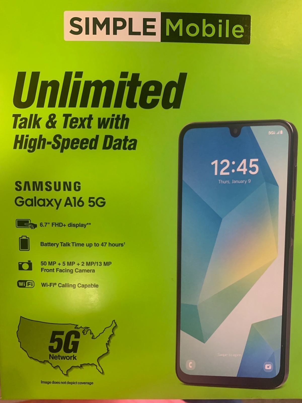 Samsung Galaxy A16 5G - 128 GB - (SIMPLE Mobile) With 3 Months FREE prepaid!