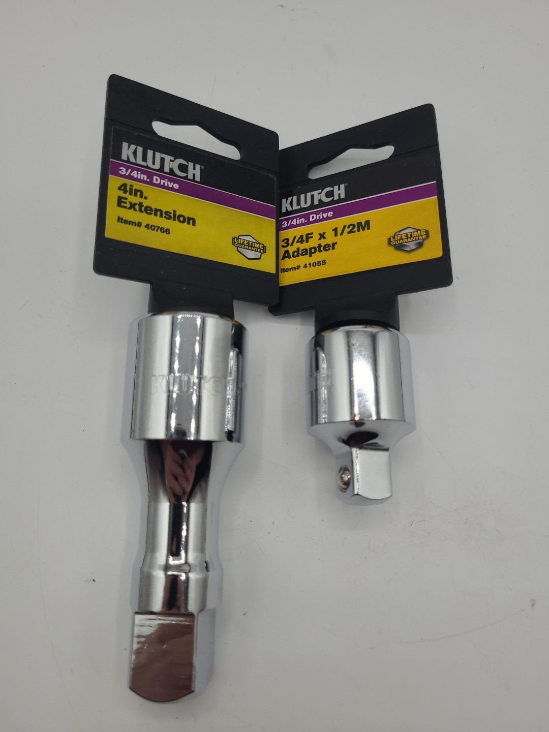 Klutch 3/4" Drive 4" Extension With 3/4"-1/2" Adapter New Free Shipping
