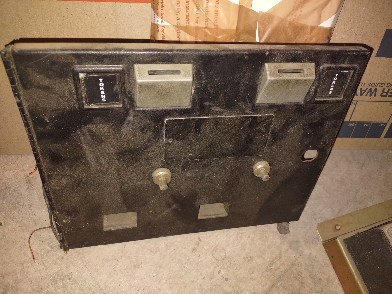 pacman midway arcade style coin door unit #110
