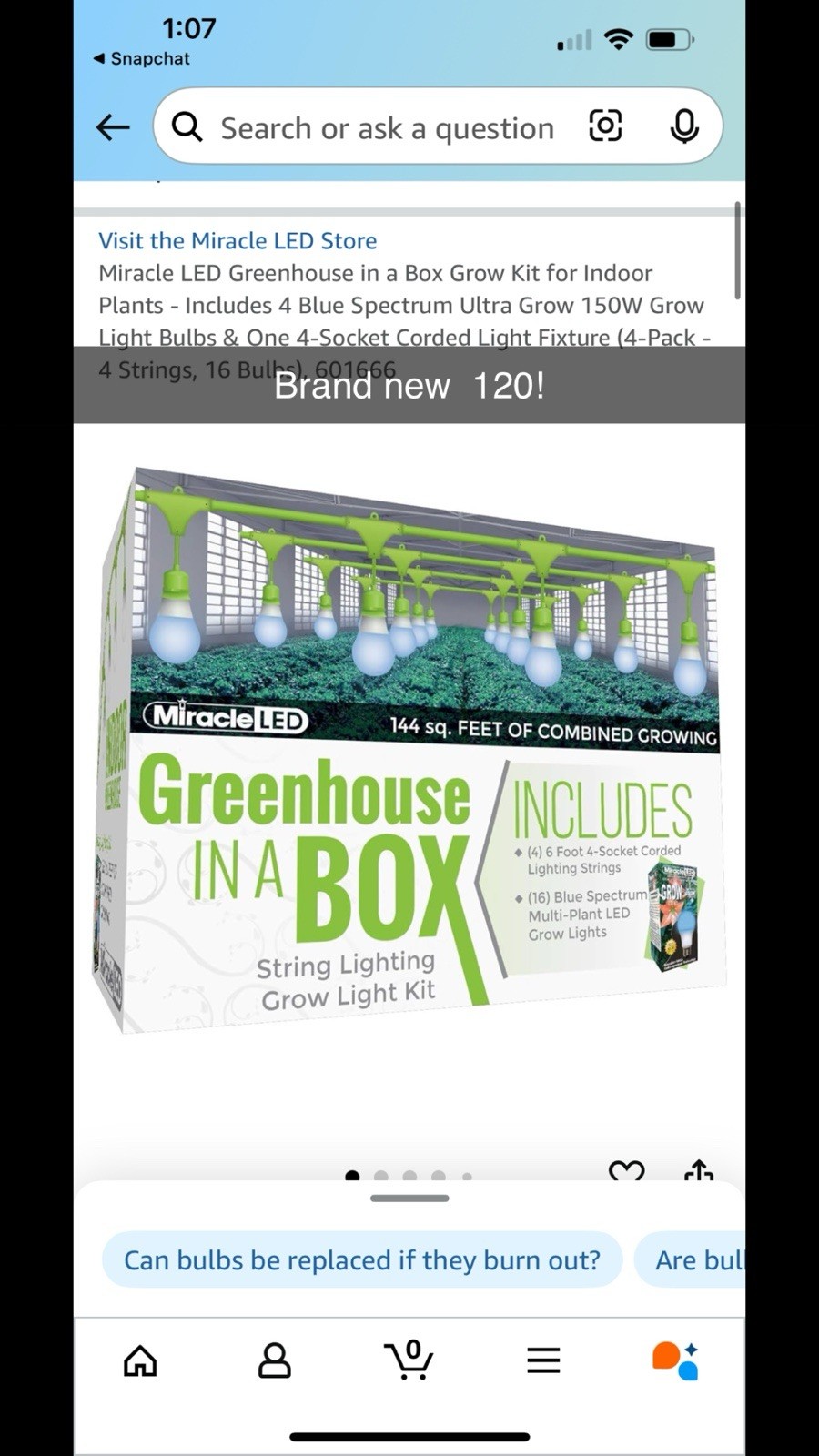 🔥Miracle LED Almost Free Energy Greenhouse in a Box Grow Light Kit Indoor Plant