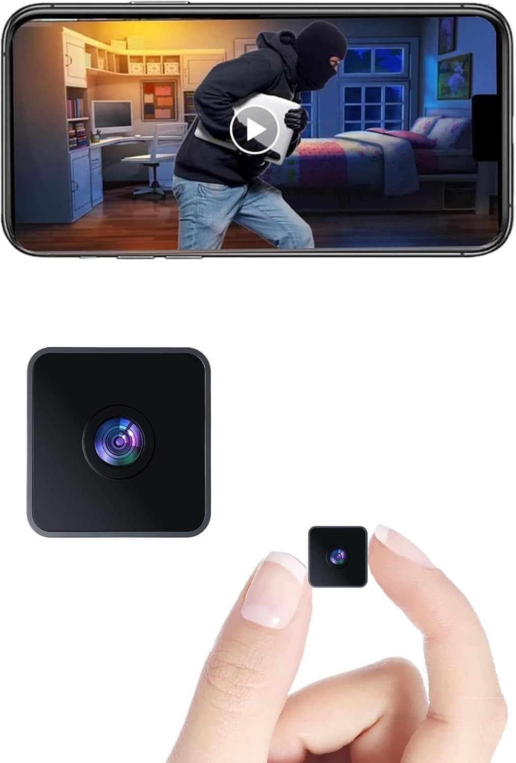 Mini Camara Pequeña Spy De Seguridad Espia Vigilancia Para Casa y Coche 1080P HD