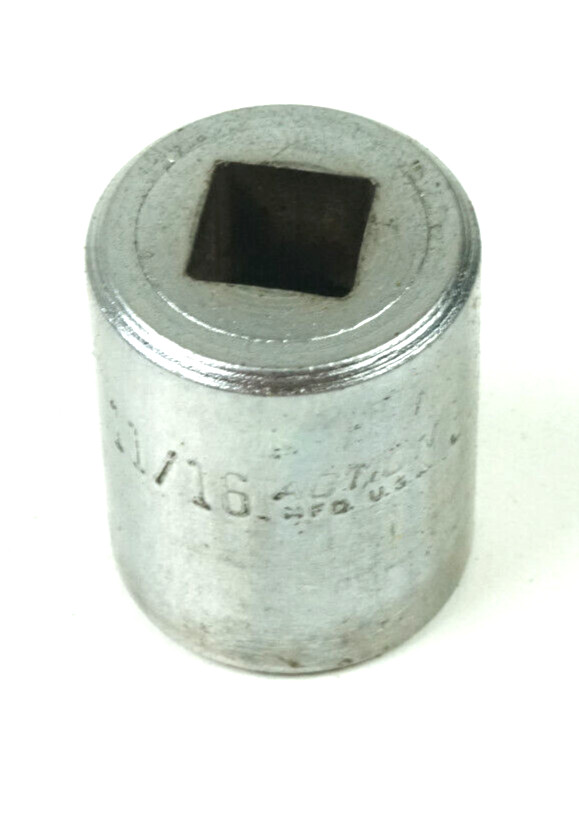 Action 11/16" 12 Point Shallow Chrome Socket 3/8" Drive 322A USA Vintage