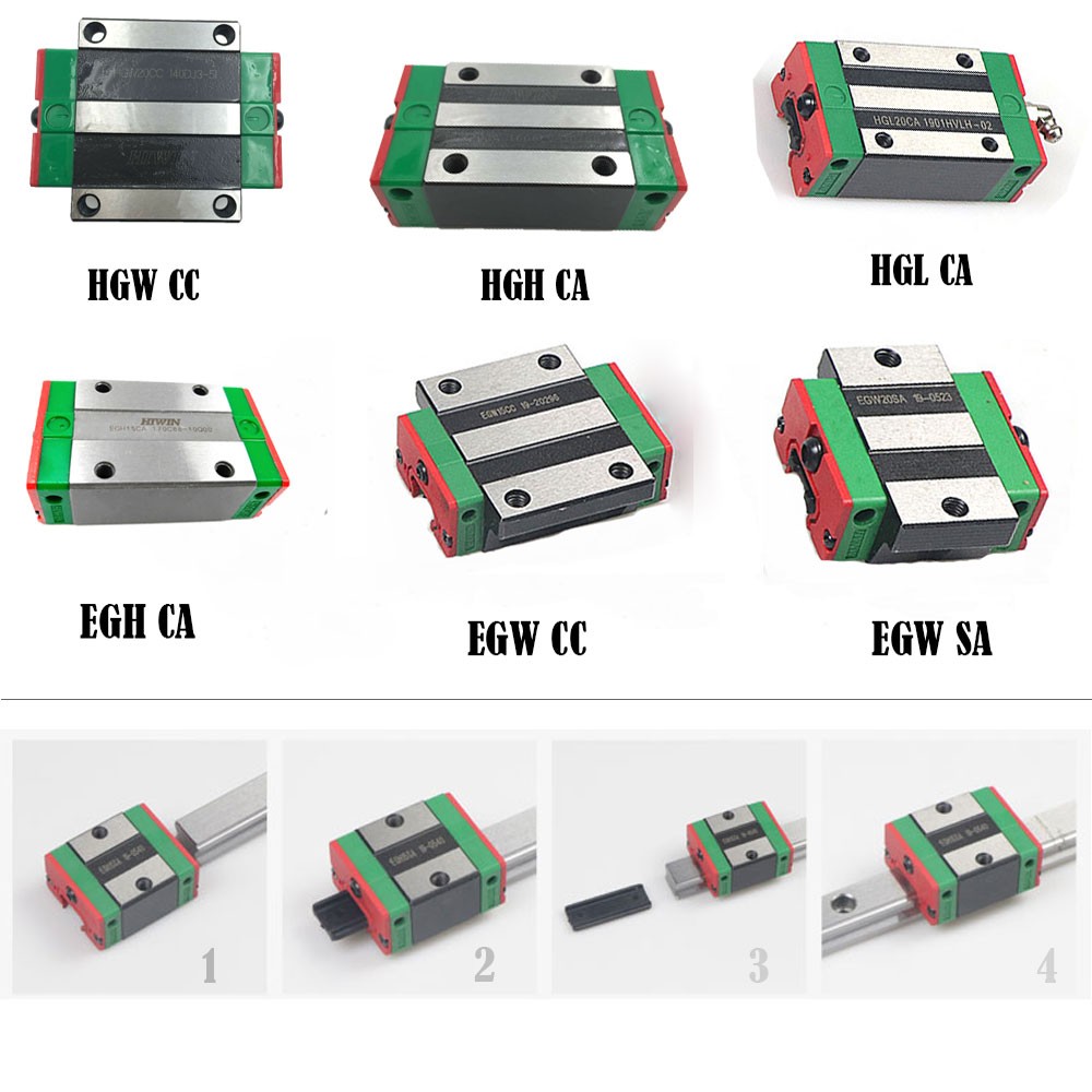 HIWIN Linear Rail Block Carriage Slider HGL Series ---15 20 25 30 CNC Automation