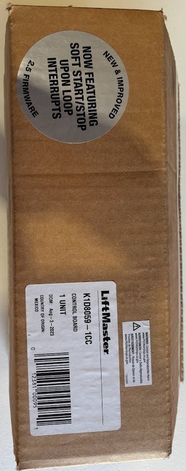 LiftMaster K1D8059-1CC Main Control Board. Replacement Logic Board