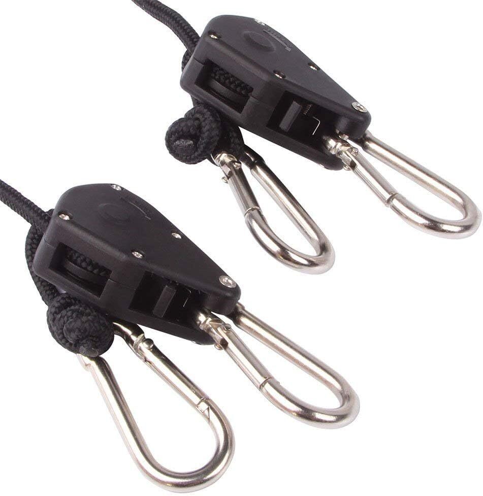VIPARSPECTRA 1 Pair of 1/8 inch Heavy Duty Adjustable Grow Light Rope Hanger for