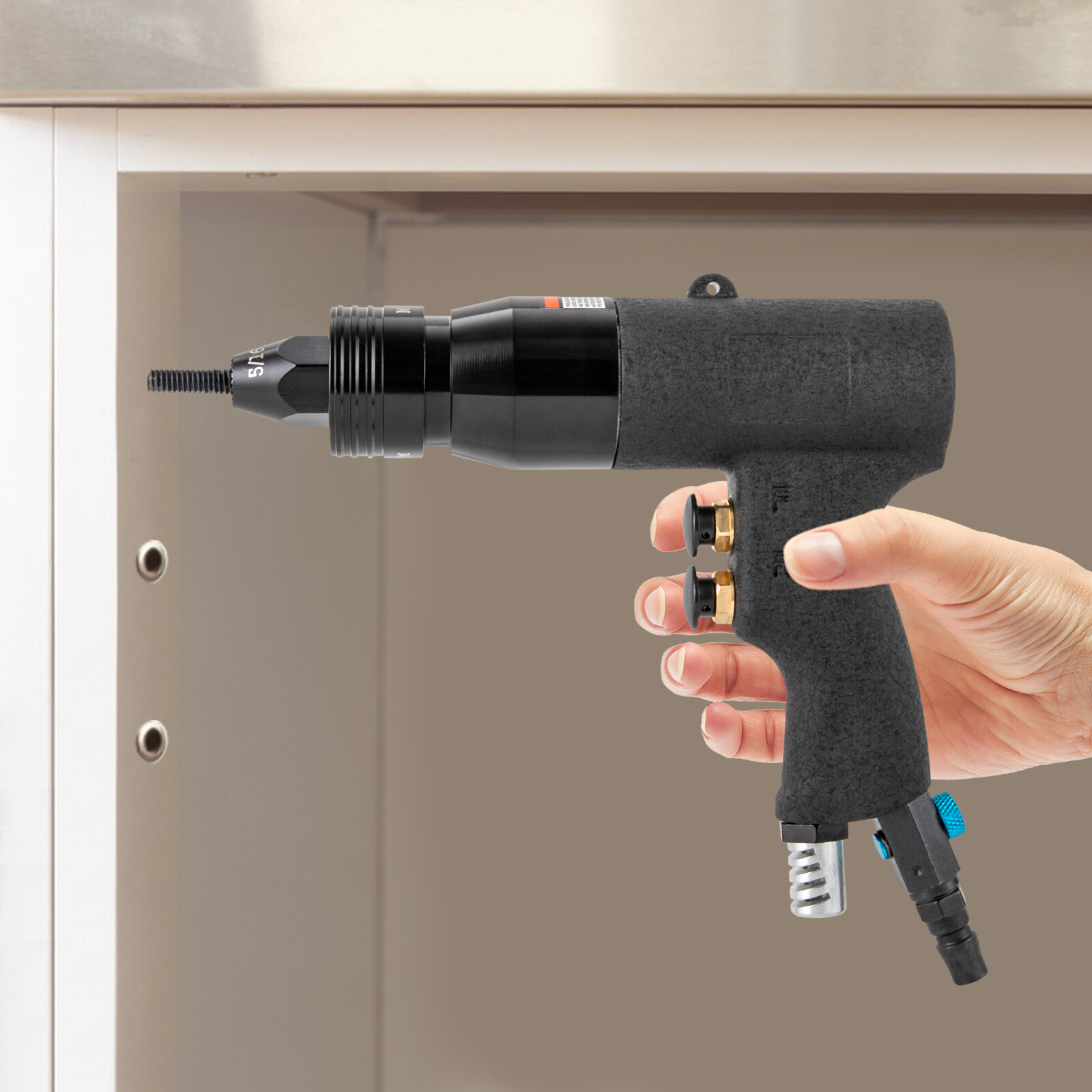 Pro Riveting Machine Pneumatic Rivet Nut Gun Air Rivet Nut Pull Setter Tool