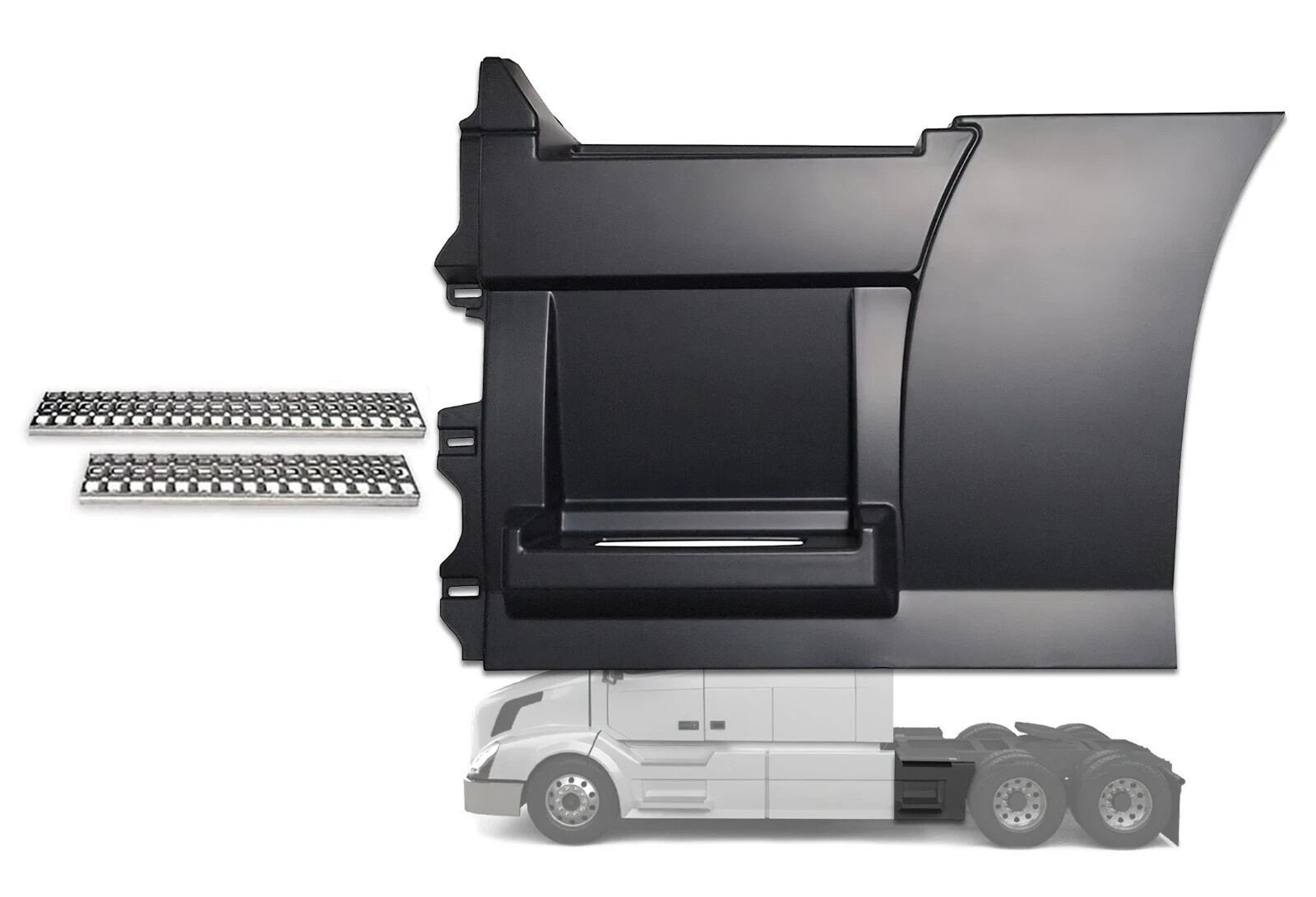 Rear Step Fairing Panel Driver 37'' 95 cm Compatible with Volvo VNL 2004-2017