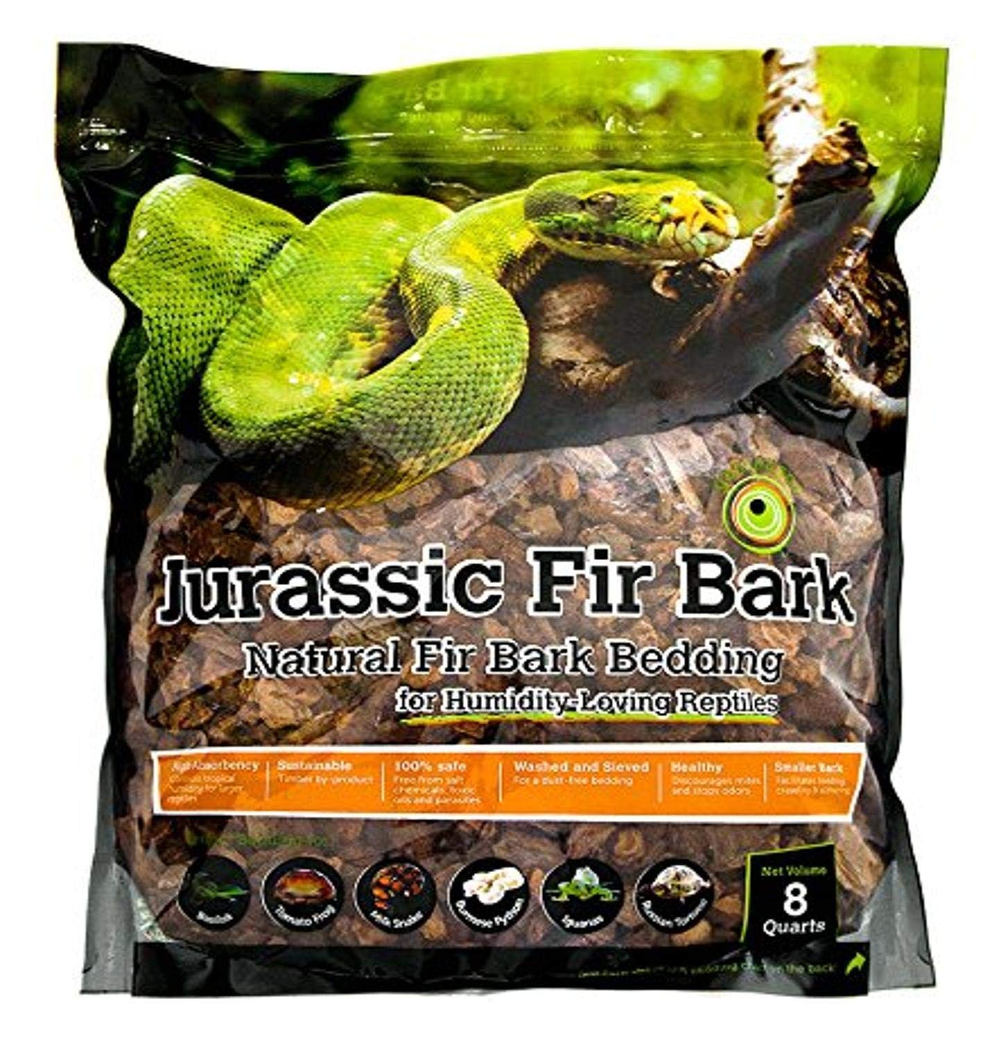 SuperMoss Galápagos (05024) Jurassic Fir Bark Bedding, 8-Quart Bag, Natural