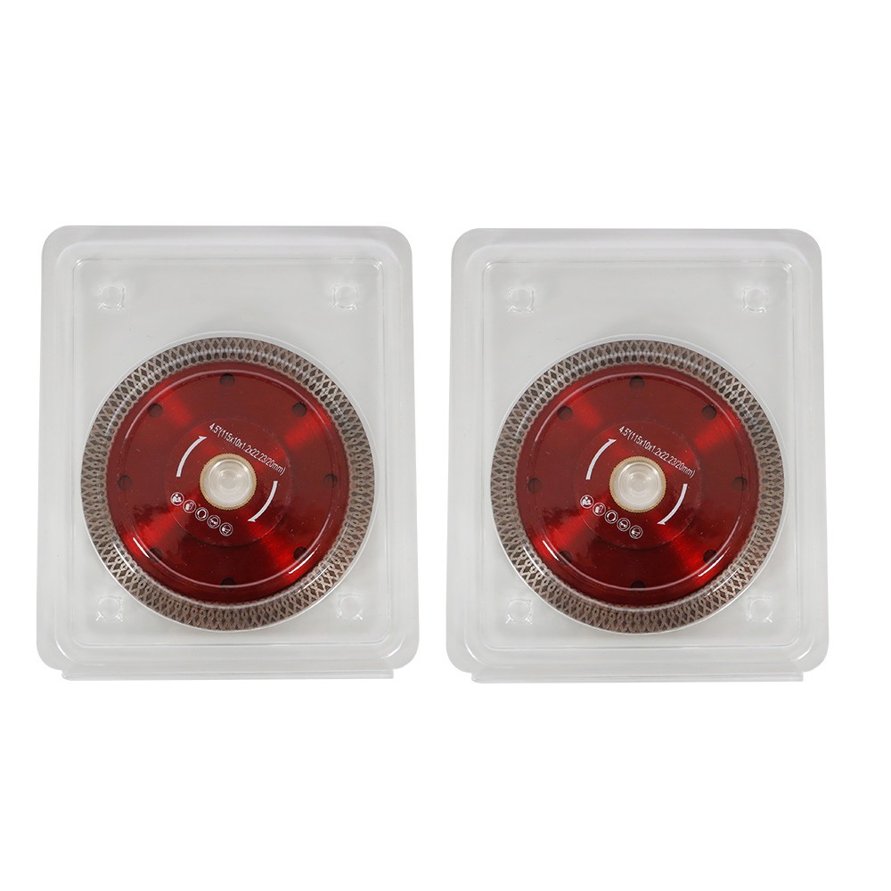 2 Pack Super Thin Diamond Porcelain Saw Blade Ceramic Cutting Disc 4.5 Inch