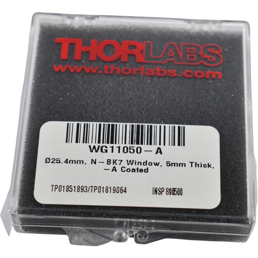 NEW Thorlabs WG11050-A N-BK7 Precision Window 25.4mm Dia 5mm Thick AR Coated