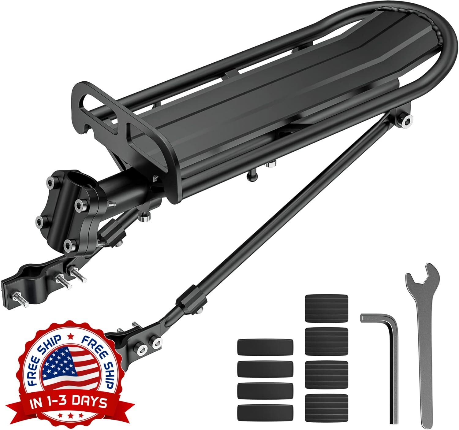 Soporte Para Bicicleta Porta Equipaje Trasero Accesorios Para Bicicleta Bike NEW
