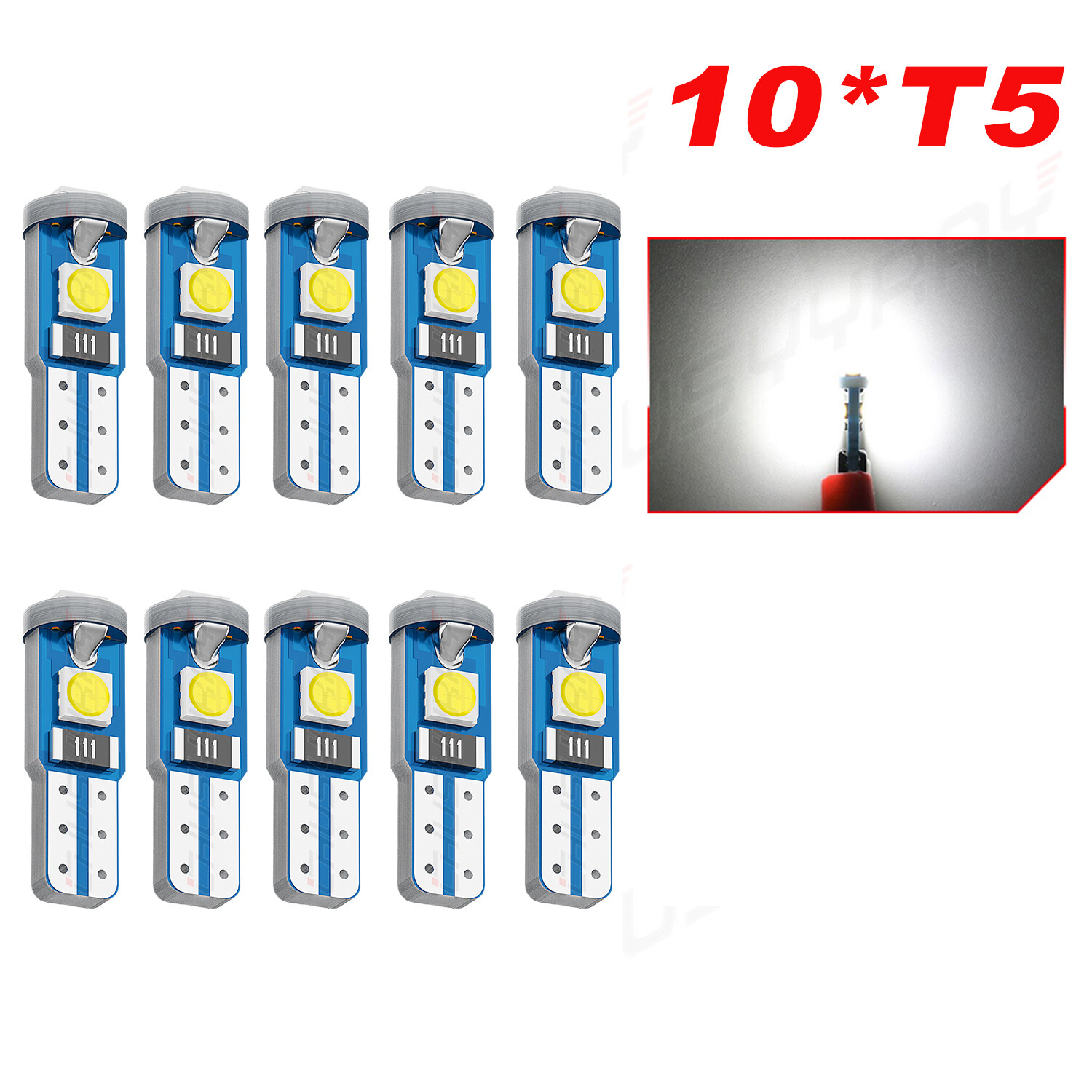 Landscape Light Bulbs - 12v Light Bulb - 11 Watt Low Voltage T5 - 10 Pack
