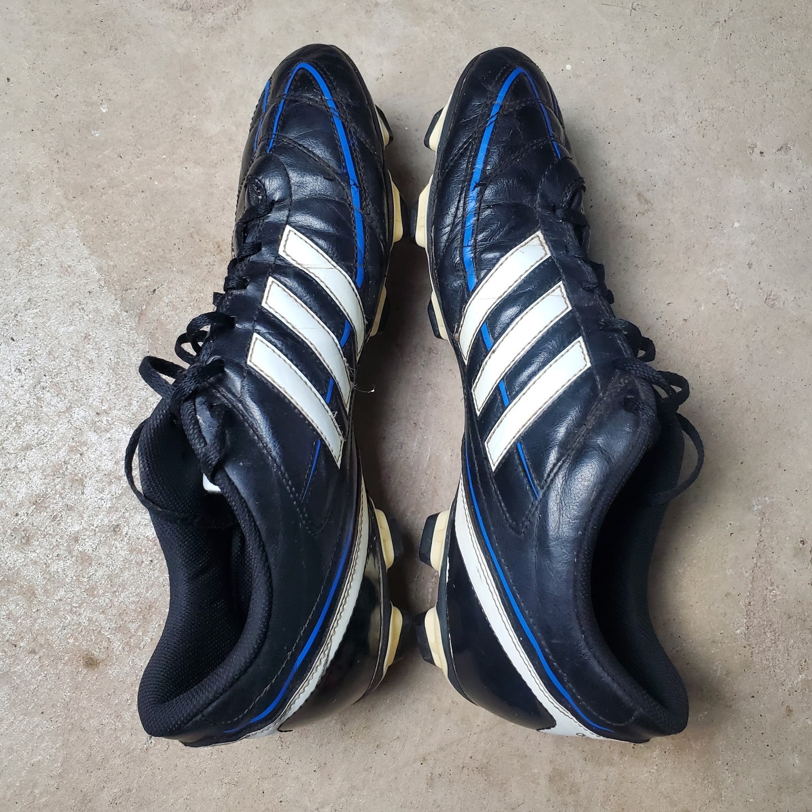 Adidas Davicto IV FG TRX Cleats Men's 12 Black Leather Soccer Athletic V22575
