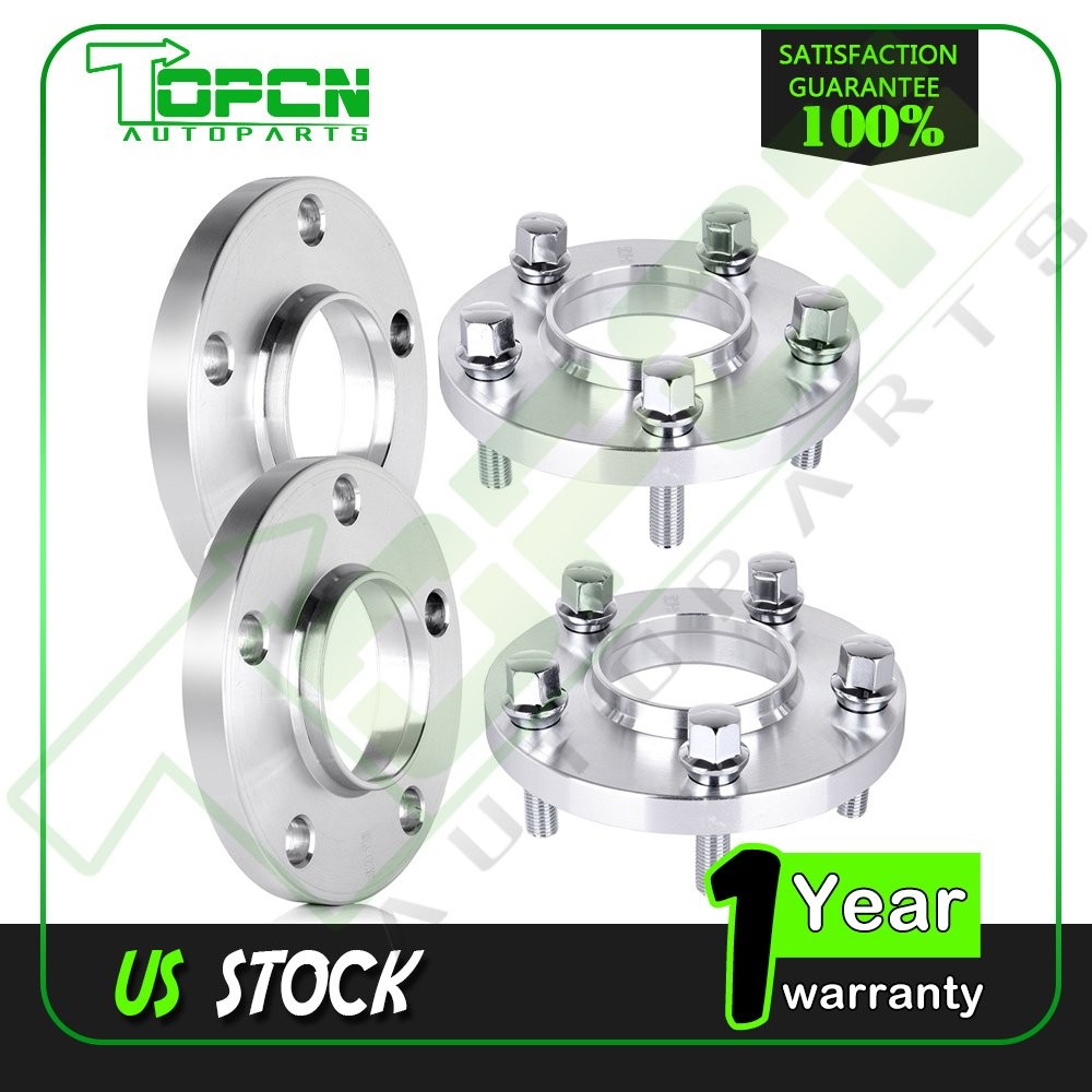 4Pcs 20mm Hub Centric Wheel Spacers Adapters 5x112 66.6mm 12x1.5 For Mercedes